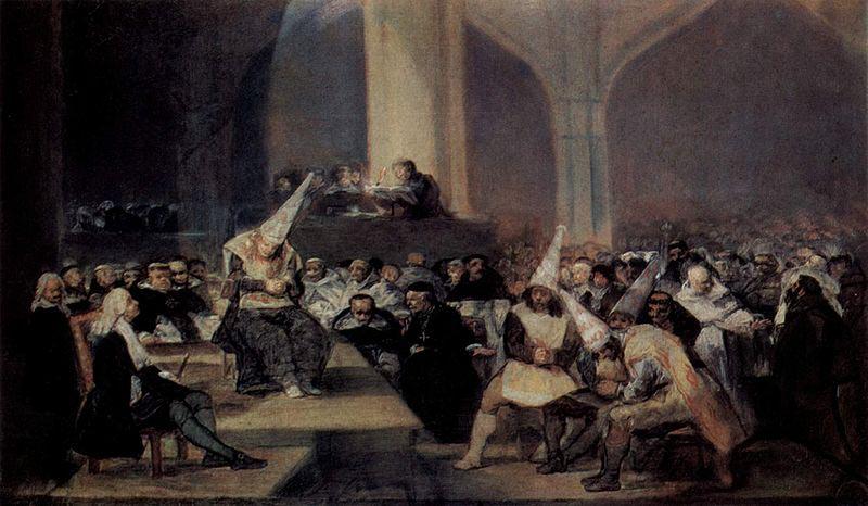 Francisco de Goya Tribunal der Inquisition Sweden oil painting art